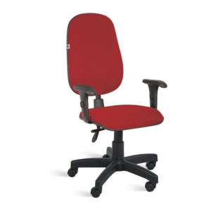 Cadeira Diretor Ergonomica NR-17 em couro ecológico vermelho