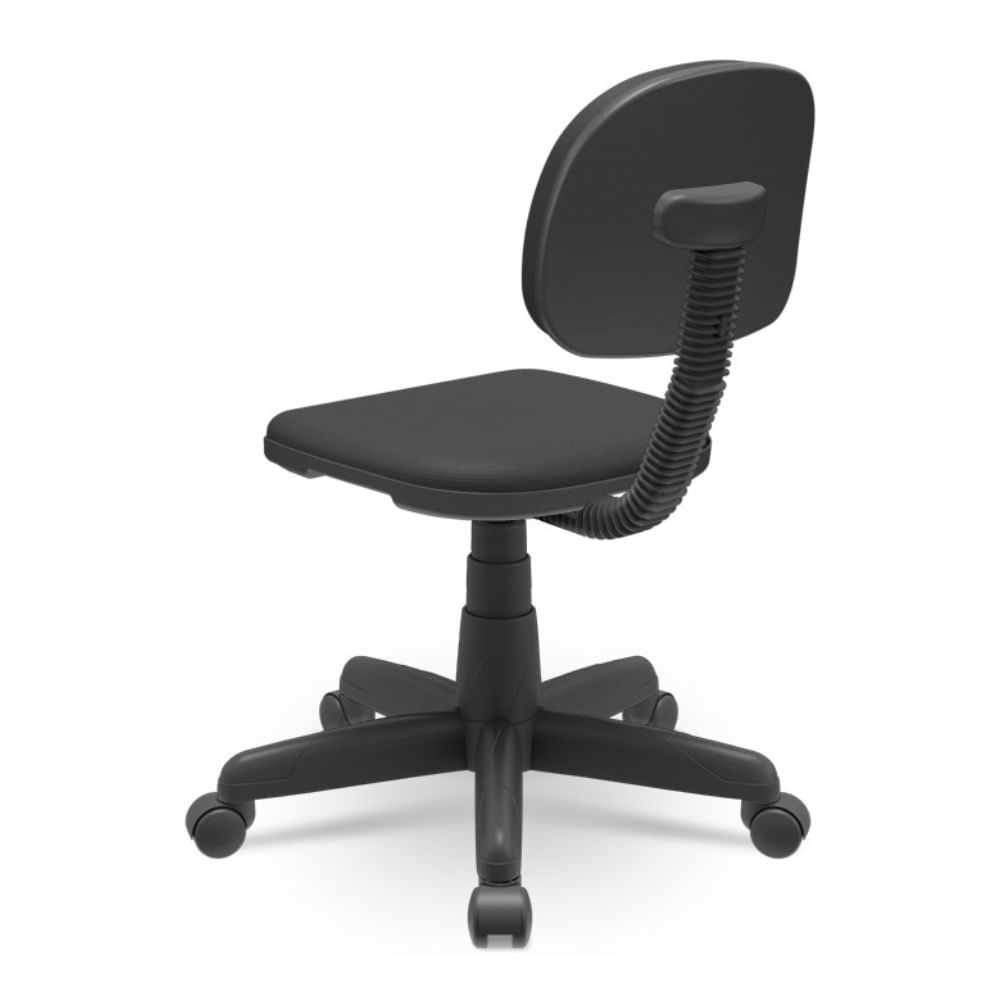 Cadeira Secretaria Plus Operativa Giratoria Slim Tecido PP T23 Preto