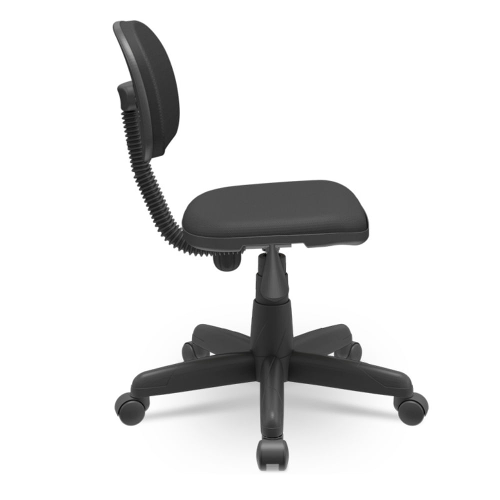 Cadeira Secretaria Plus Operativa Giratoria Slim Tecido PP T23 Preto