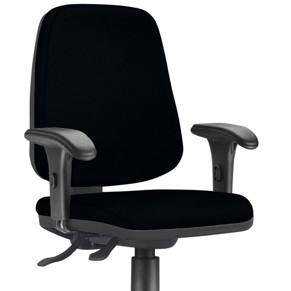 Cadeira Giratória Job L02 Diretor Executiva Crepe Preto