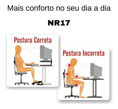Apoio Descanso Base Suporte Ergonômico Para Os Pés - Preto