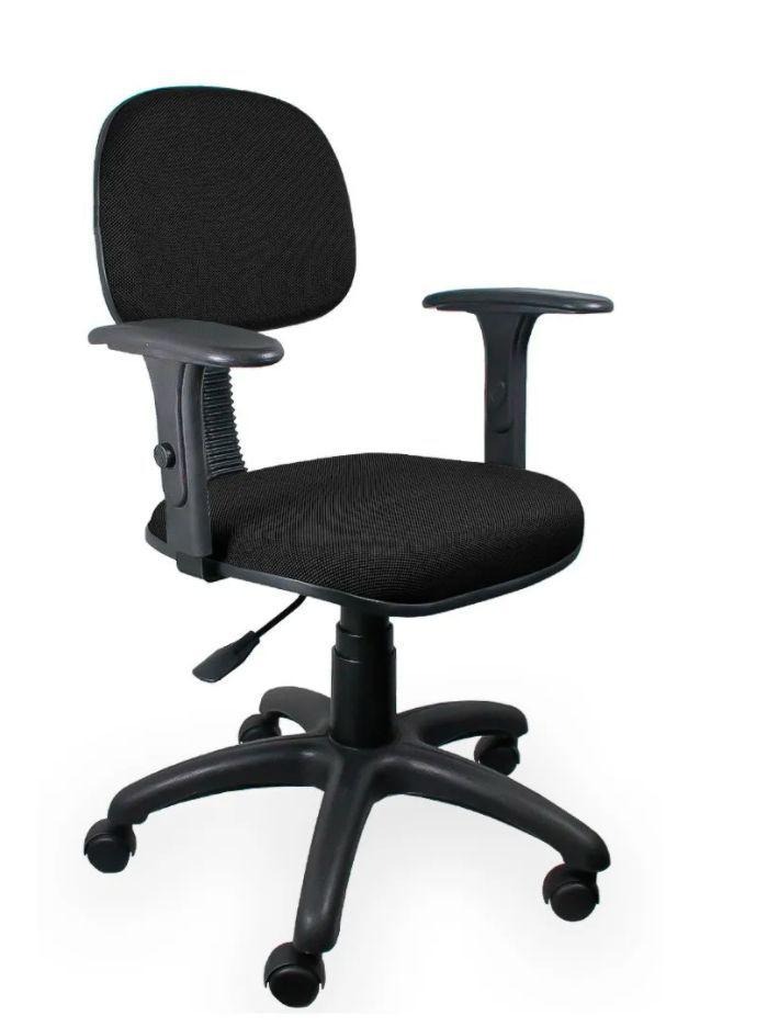 Cadeira Secretaria Ergonômica NR 17 Com Braço Regulável Ajuste Encosto