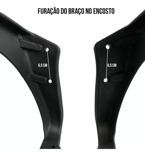 PAR BRAÇO PARA CADEIRA BEGÔNIA FORT LISBOA ALLIGHT MESH