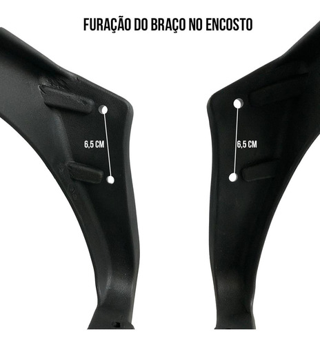 PAR BRAÇO PARA CADEIRA BEGÔNIA FORT LISBOA ALLIGHT MESH