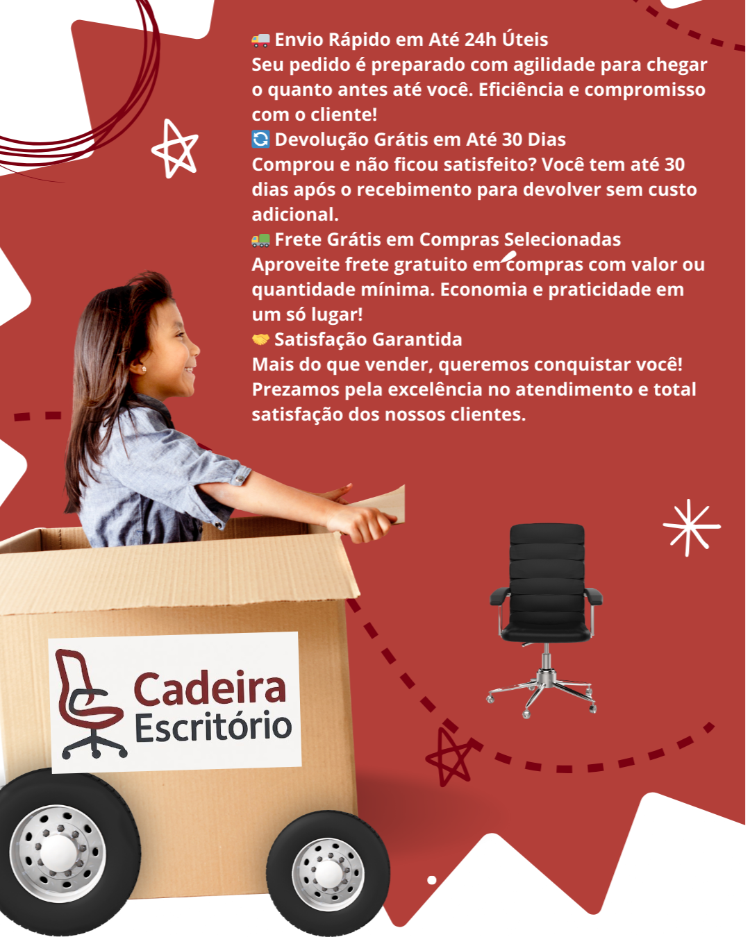 Cadeira Fixa Executiva para Atendimento Interlocutor Escritório Pés em S Concert Premium