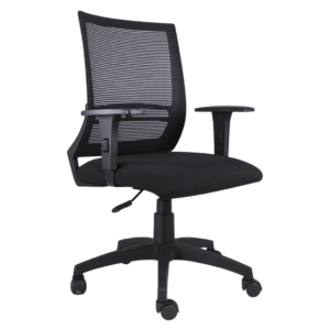 Cadeira ergonomica para escritorio com ajuste lombar e bracos regulaveis