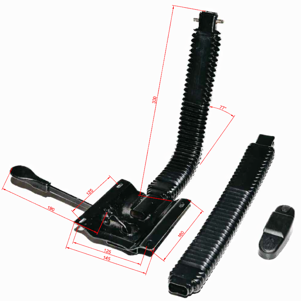 Flange para Cadeira Secretária com Suporte L Reforçado Aço Carbono