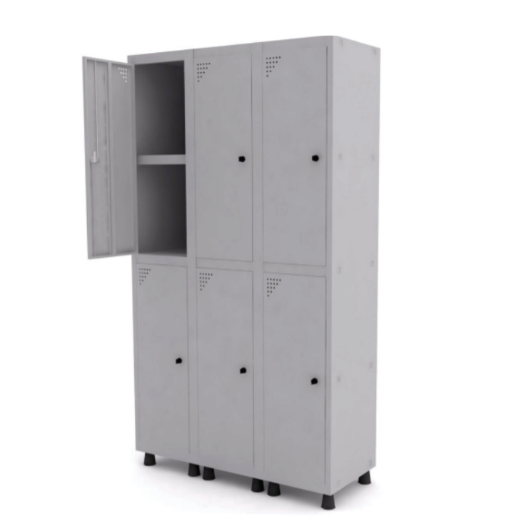 Roupeiro de Aço com 6 Portas Grandes – Pandin