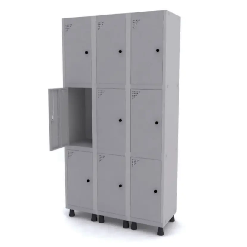 Roupeiro de Aço com 9 Portas Médias – Pandin