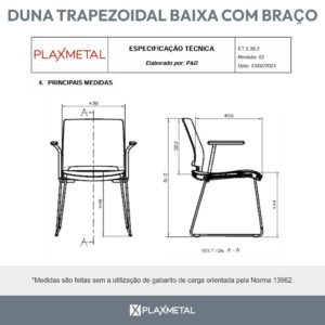 Apoio de braco para cadeira de escritorio regulavel - peca avulsa