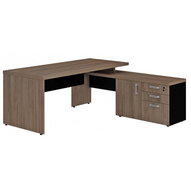Mesa Diretoria c/ Balcão e Gavetas Start – Gebb Work