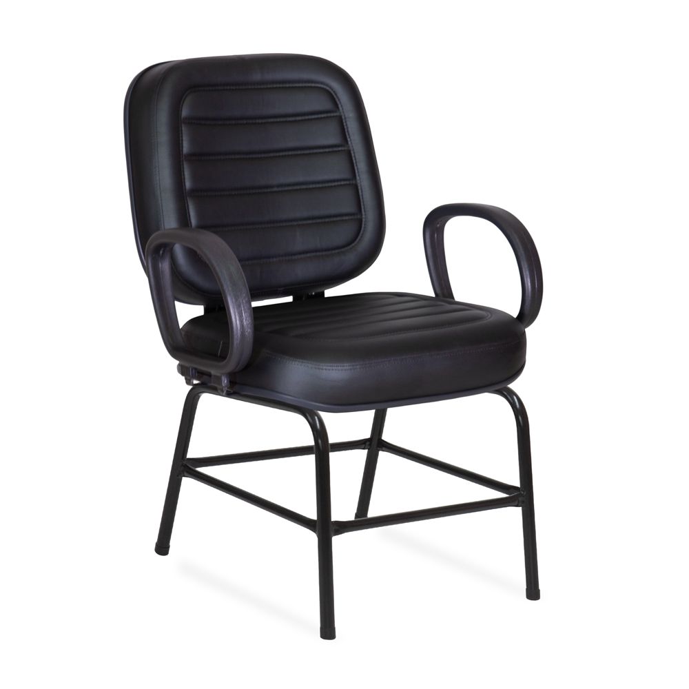 Cadeira Reforçada Plus Size Soberana Fixa até 170 kg Ergonômica NR-17