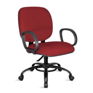 Cadeira Reforçada Plus Size Essenza Max 200 kg Giratória Ergonômica NR-17