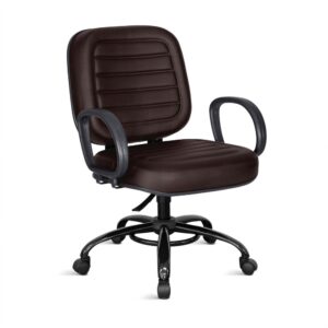 Cadeira Reforçada Plus Size Soberana Max 200 kg Giratória Ergonômica NR-17