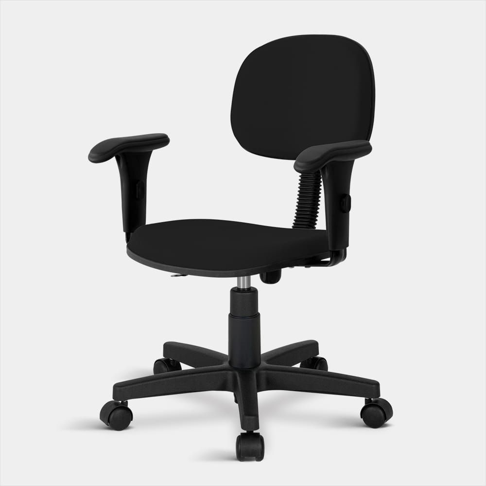 Cadeira Secretária Essenza Giratória com Braços Ergonômica NR-17