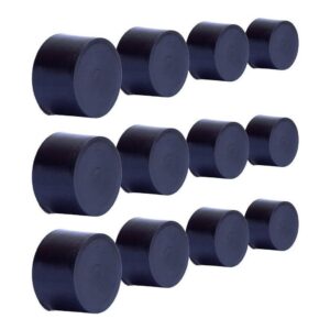Kit 12 ponteiras protetoras 1.1/4 31mm para cadeira tubular