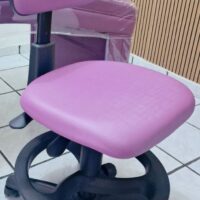 Mocho com Aro de Apoio para os Pés — para Bancada Alta, Maca e Cadeira de Paciente | Encosto Regulável, Acabamento Preto, 135 kg | 19 Cores — Cadeira Escritório IND photo review