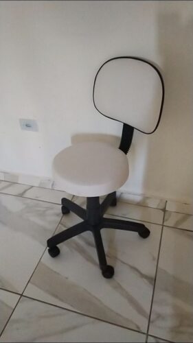 Mocho Giratório com Encosto e Regulagem a Gás | Estética, Massagem, Tatuagem e Consultório | 13 Cores — Cadeira Escritório IND photo review