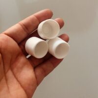 Ponteira Externa Redonda 3/4" 18mm para Pé de Cadeira e Banqueta | Preta ou Branca — Cadeira Escritório IND photo review