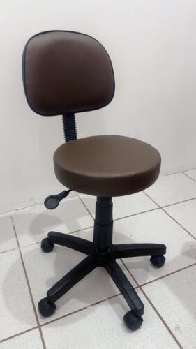 Mocho Giratório com Encosto e Regulagem a Gás | Estética, Massagem, Tatuagem e Consultório | 13 Cores — Cadeira Escritório IND photo review