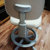 Mocho 2009 com Aro de Apoio para os Pés — para Consultório Odontológico e Bancada Alta | Encosto Regulável, Acabamento Cinza, 135 kg | 17 Cores — Cadeira Escritório IND photo review