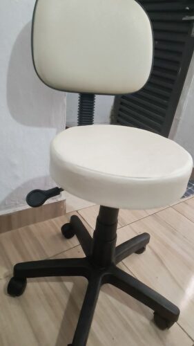 Mocho Giratório com Encosto e Regulagem a Gás | Estética, Massagem, Tatuagem e Consultório | 13 Cores — Cadeira Escritório IND photo review