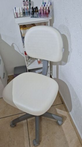 Mocho Profissional para Bancada Baixa — Entrada da Linha, sem Aro | Acabamento Cinza, Altura 44–54 cm, 110 kg | 31 Cores — Cadeira Escritório IND photo review