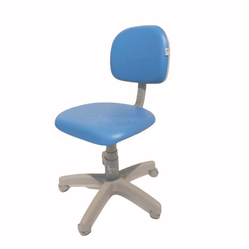 Mocho Profissional para Bancada Baixa — Entrada da Linha, sem Aro | Acabamento Cinza, Altura 44–54 cm, 110 kg | 31 Cores — Cadeira Escritório IND