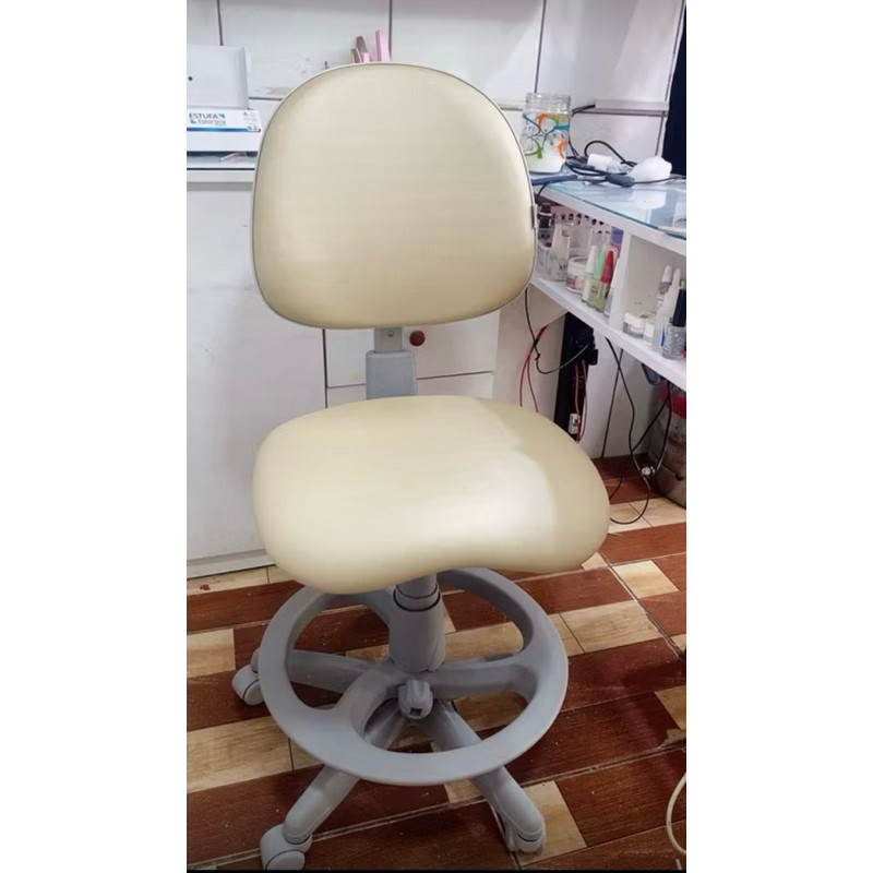 Cadeira Giratória para Nail Designer e Manicure com Encosto e Regulagem a Gás | 28 Cores — Cadeira Escritório IND