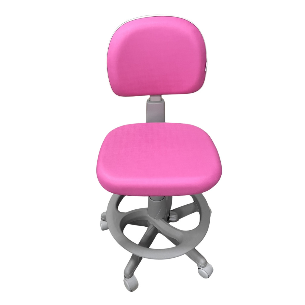 Mocho 2009 com Aro de Apoio para os Pés — para Consultório Odontológico e Bancada Alta | Encosto Regulável, Acabamento Cinza, 135 kg | 17 Cores — Cadeira Escritório IND