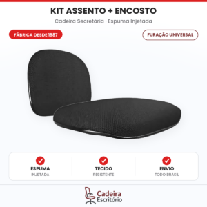 Assento E Encosto Da Cadeira Secretaria Tecido