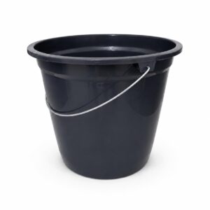 Kit 10 Baldes de Limpeza 6 Litros Plástico Preto com Alça Reforçada InnovaMix Multiuso